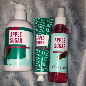 Apple Sugar : lotion, mist, hand cream